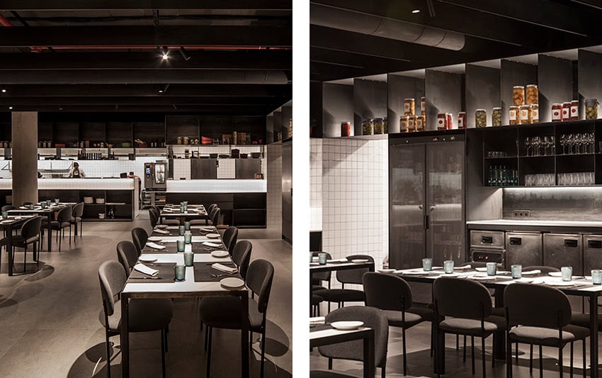 Foto ambiente cocina del restaurante habitual con muebles de la coleccion rc - Muebles de diseño - Blasco&Vila