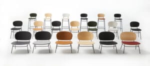 Conjunto sillas diferentes acabados y tapizados - Colección Fosca - Muebles de diseño - Blasco&Vila