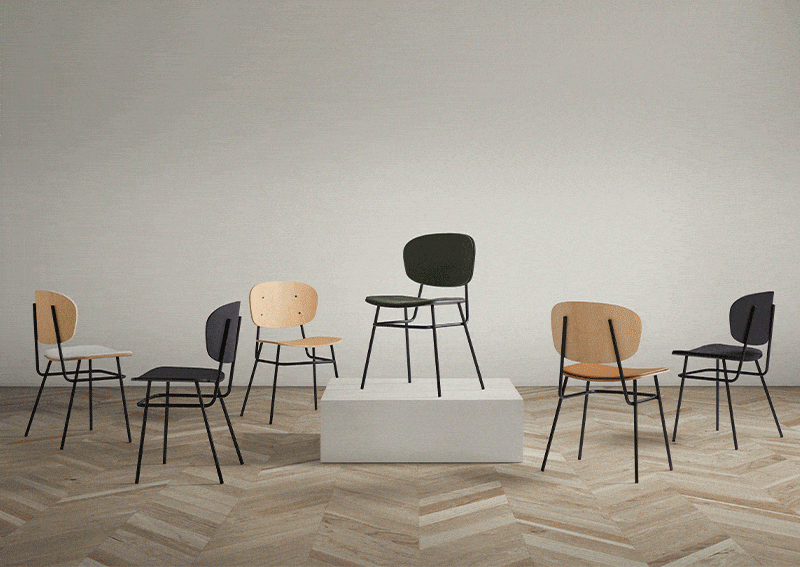 Gif animado varias imagenes de muebles de diseño por Blasco&Vila