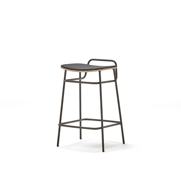 Taburete fosca - Taburete Asa Medio con asiento tapizado - Mueble de diseño por BlascoVila