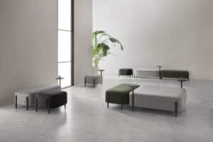 Foto ambiente portada entrada blog para presentar las nuevas Banquetas con mesa - Muebles de diseño por Blasco&Vila