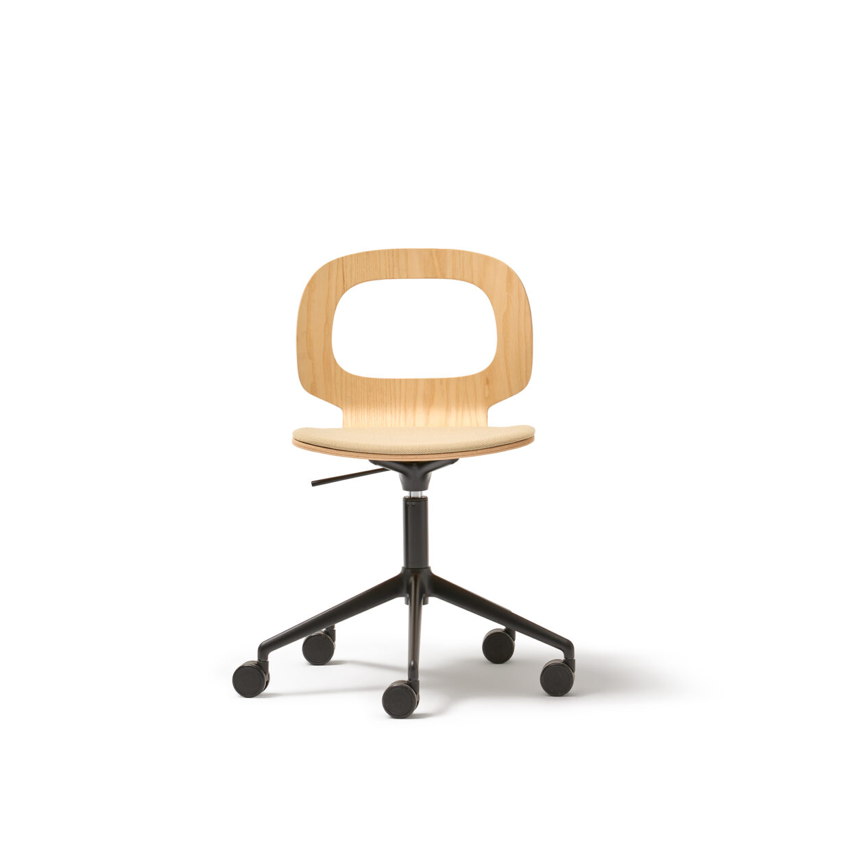 HALO Office Silla con Asa Base 5 Ruedas Elevable (Asiento Tapizado)