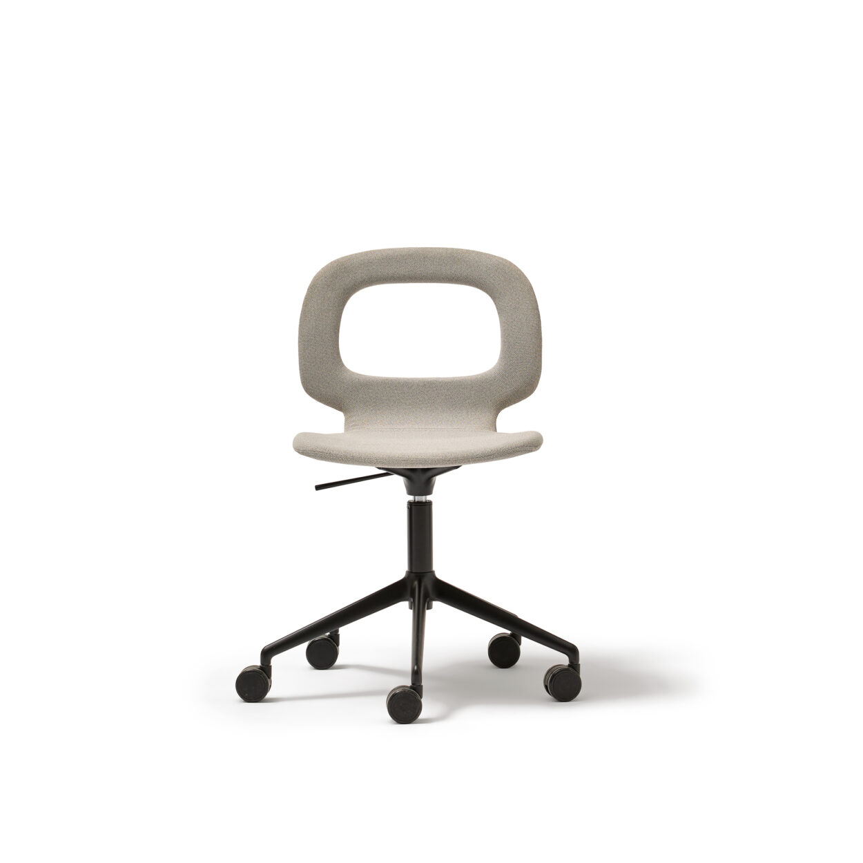 HALO Office Silla con Asa Base 5 Ruedas Elevable (Tapizado Liso)
