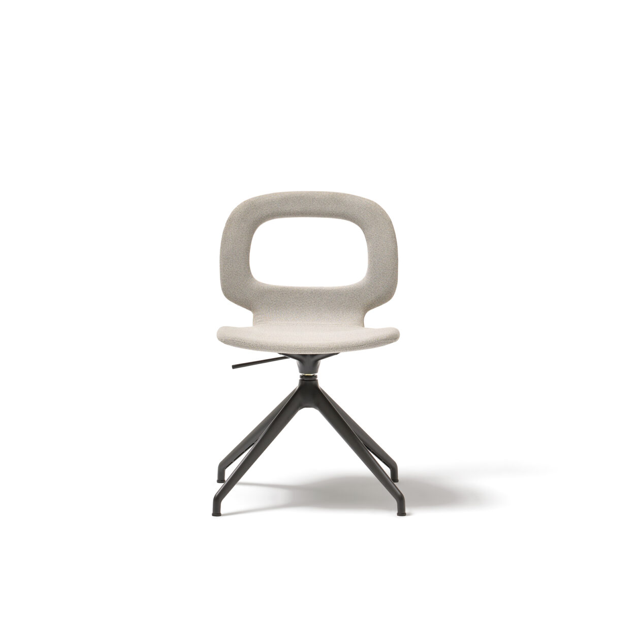 HALO Office Silla con Asa Base Giratoria Piramidal (Tapizado Liso)