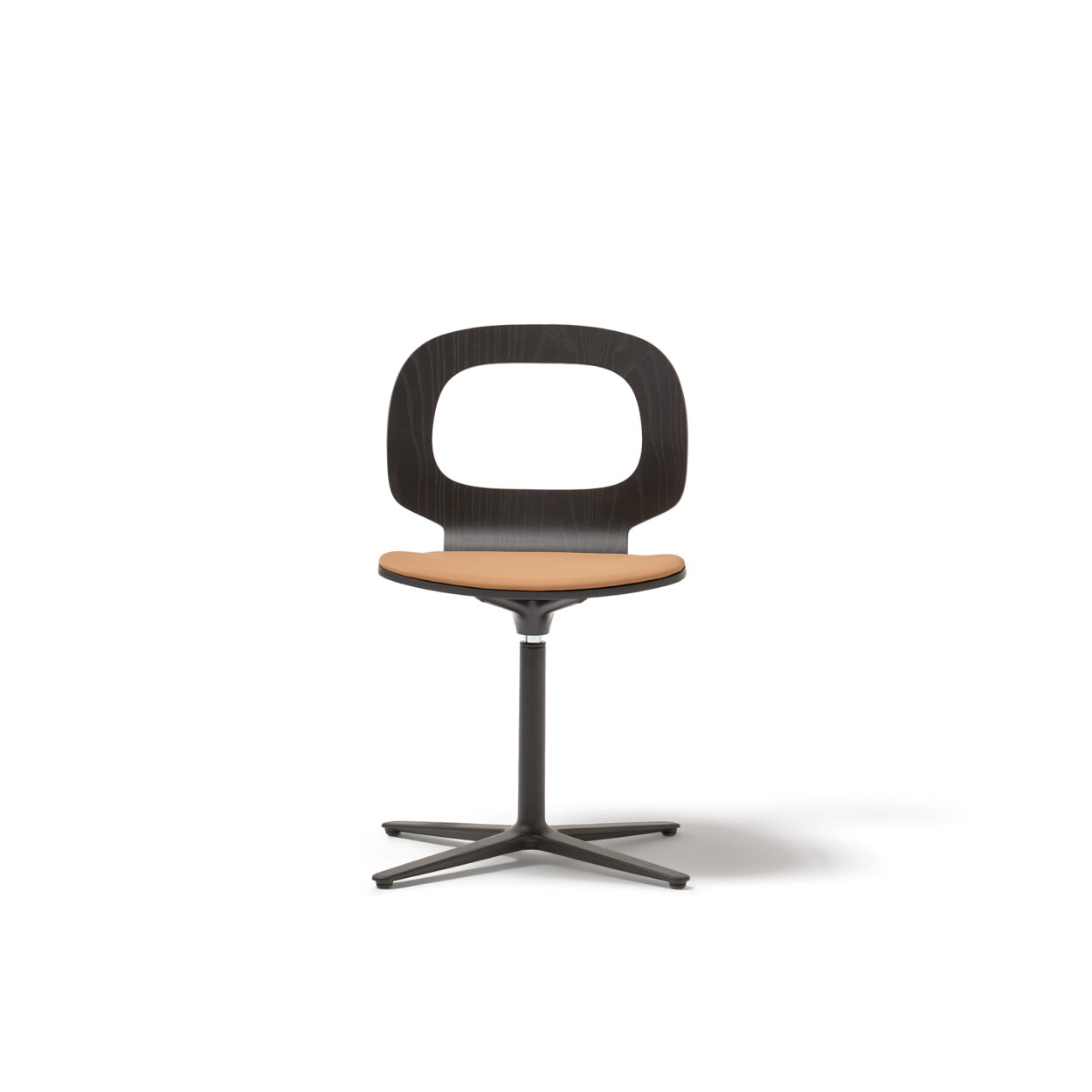 HALO Office Silla con Asa Base Giratoria Plana (Asiento Tapizado)