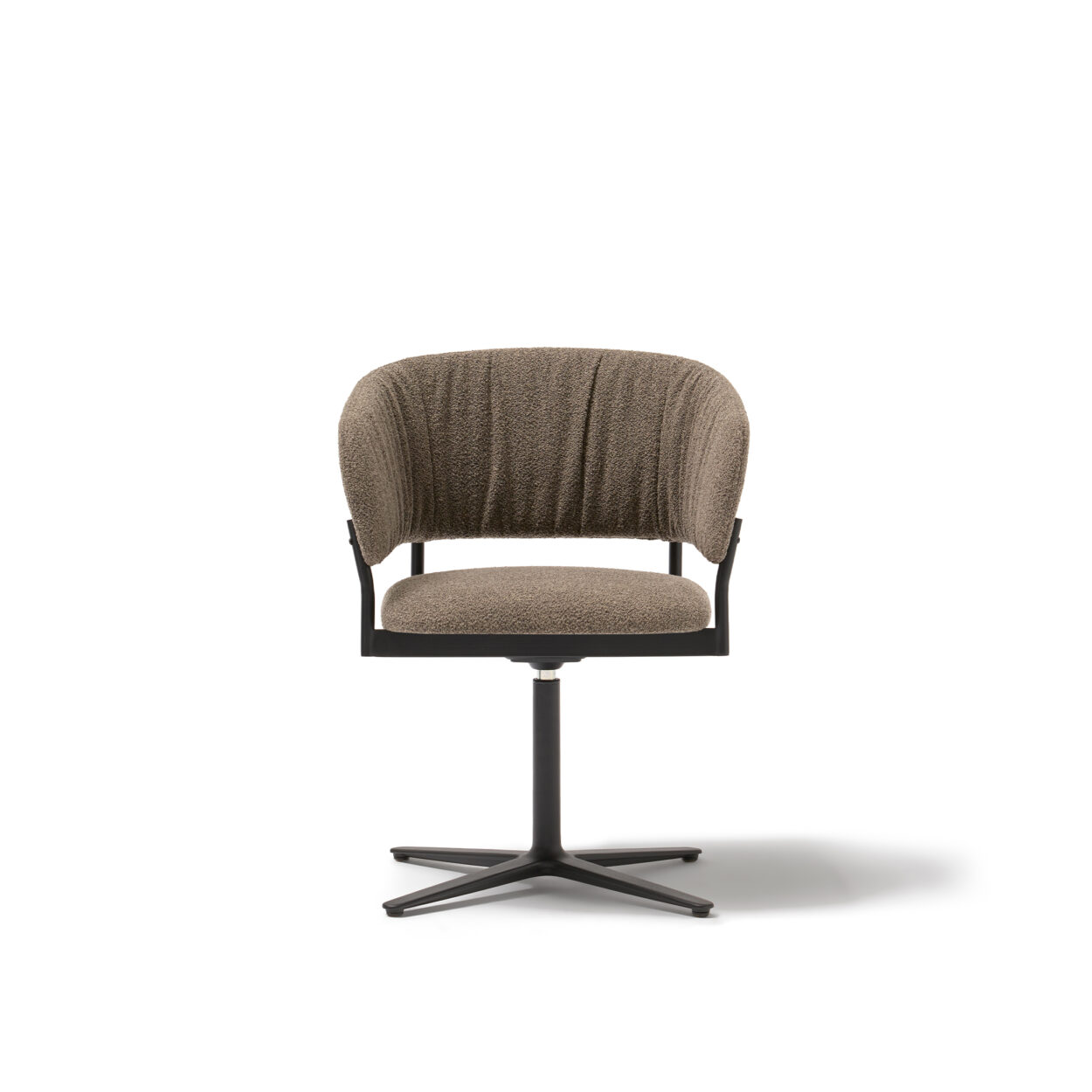 RC Metal Soft Silla con Brazos Base Giratoria Plana